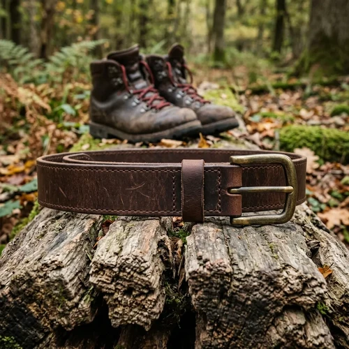 Woodland Men Leather Belt